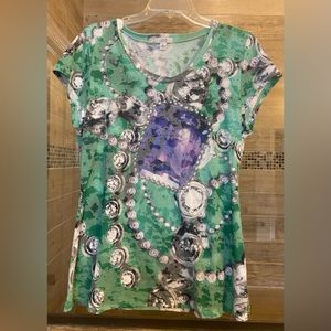 Cache Burnout XL Rhinestone Tee